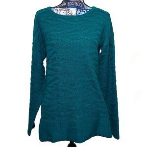 The Limited Teal Cable Knit Sweater Tall Warm